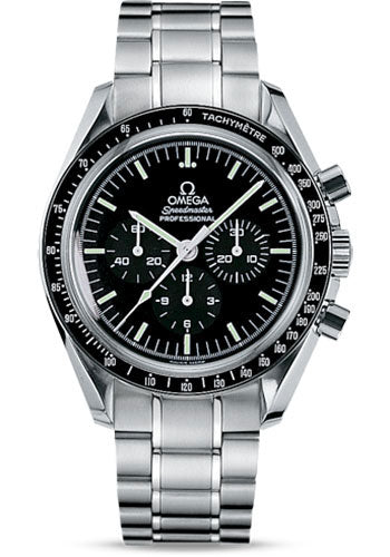 Omega Speedmaster Moonwatch Professional Watch - 42 mm Steel Case - Tachymeter Bezel - Black Dial - Extra Nato And Velcro Strap - 311.30.42.30.01.005